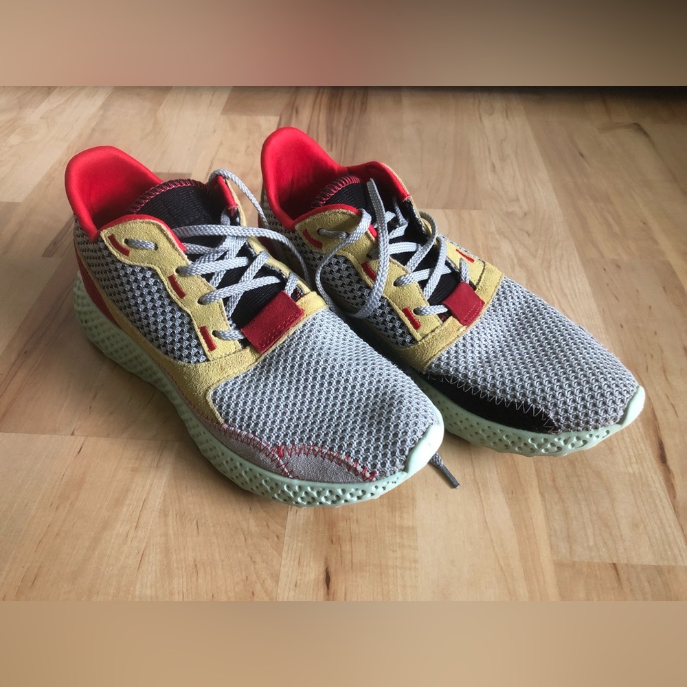 Steve Madden RUN AGGRSV Womens Sneakers Size 8.5M Multi Color Shoes Leather Mesh